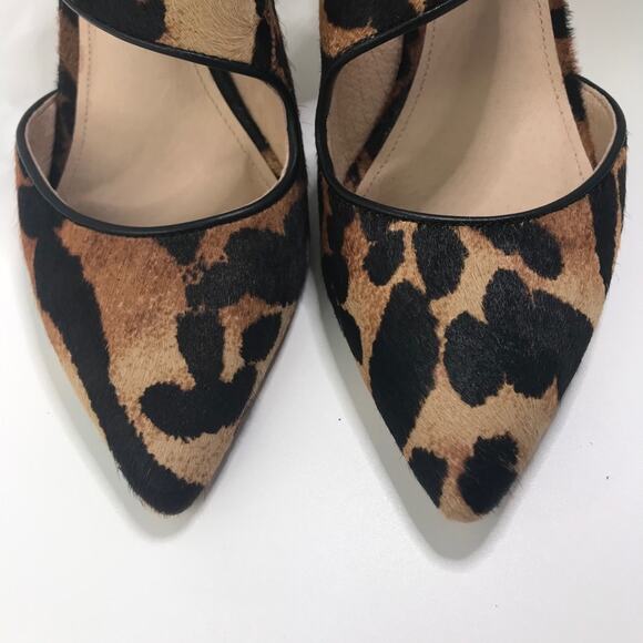 Louise Et Cie Jara Leopard Heels Fur NEW Size 6 US / 36.5 Eur - Picture 4 of 8